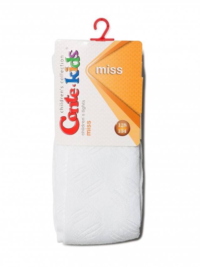 Колготки хлопковые детские MISS (ажурные) 7С-80СП, p. 116-122, белый, рис. 272 - 2