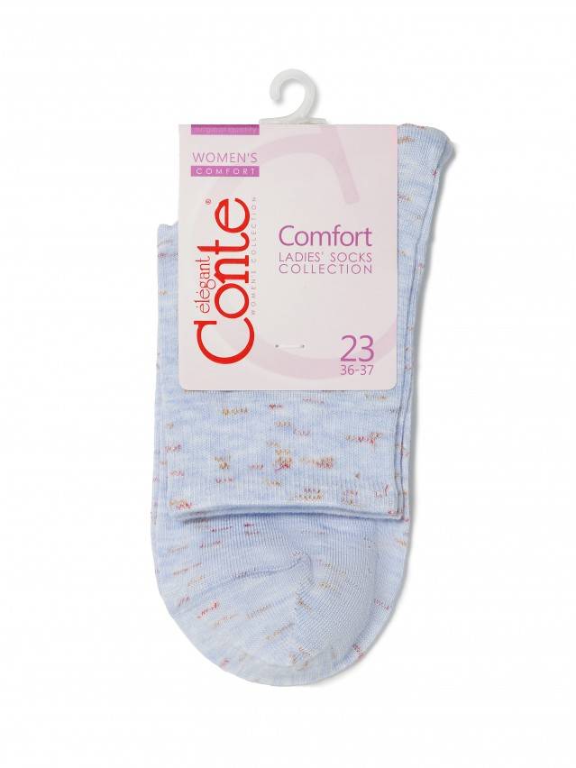 Носки вискозные женские COMFORT (меланж) 14С-115СП, р. 36-37, бледно-фиолетовый, рис. 000 - 3