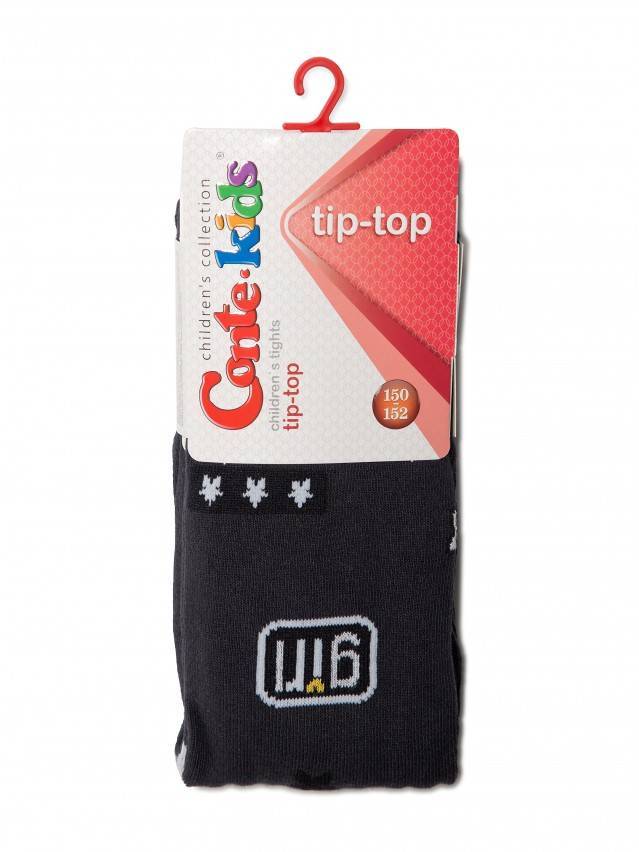 Колготки хлопковые детские TIP-TOP 4С-06СП, p. 140-146, графит, рис. 443 - 2