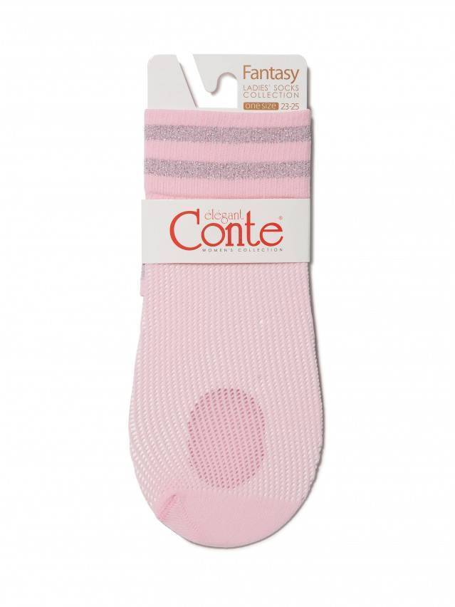 Носки женские FANTASY (короткие, люрекс) 17С-122СП, р. 36-39, 132 light pink - 3