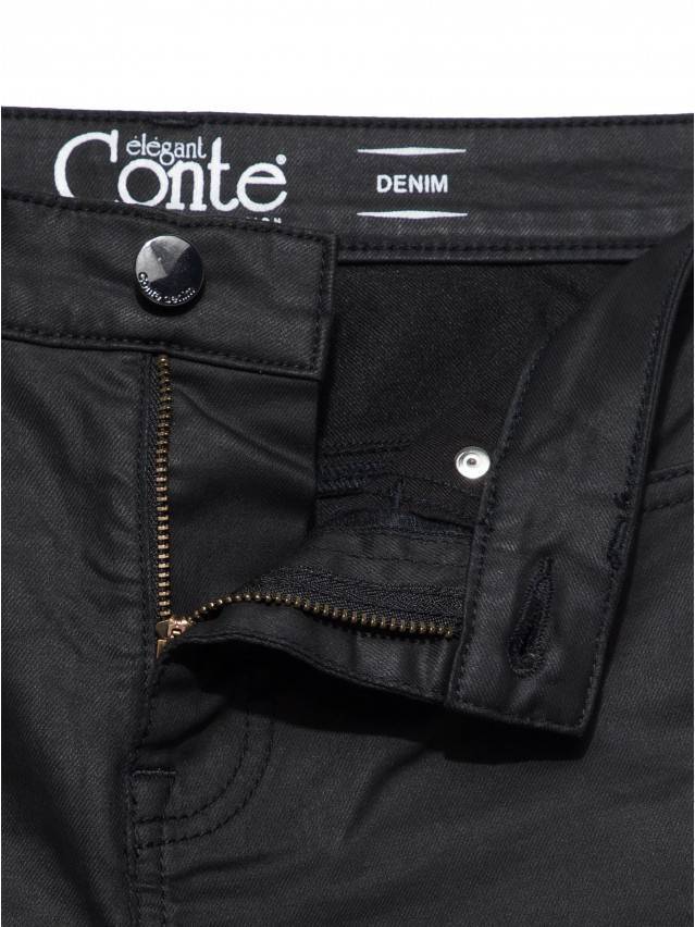 Джинсы skinny высокой посадкой CON-172B, р.170-102, deep black - 6