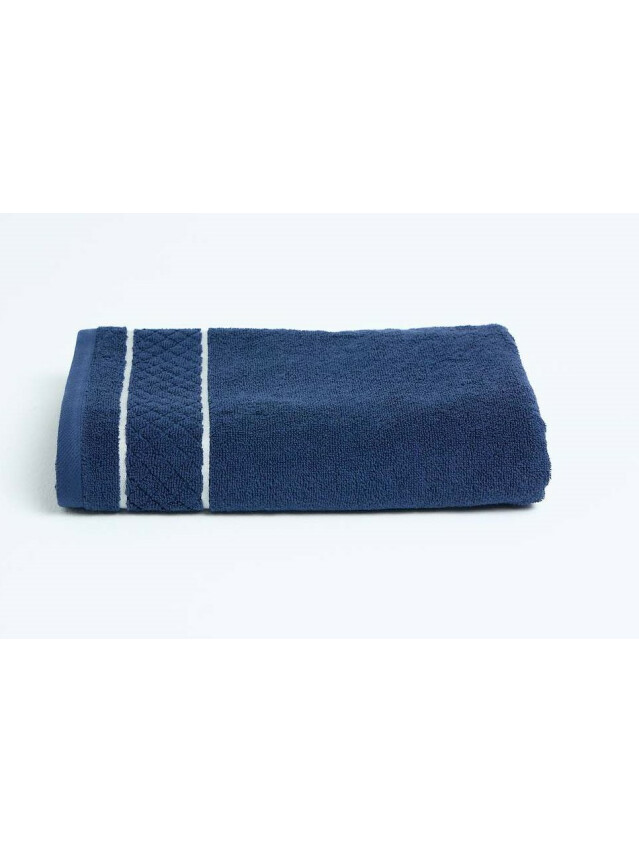 Полотенце махровое TWL Soft 450 г/м2, 70*140 см, т.синий - 2