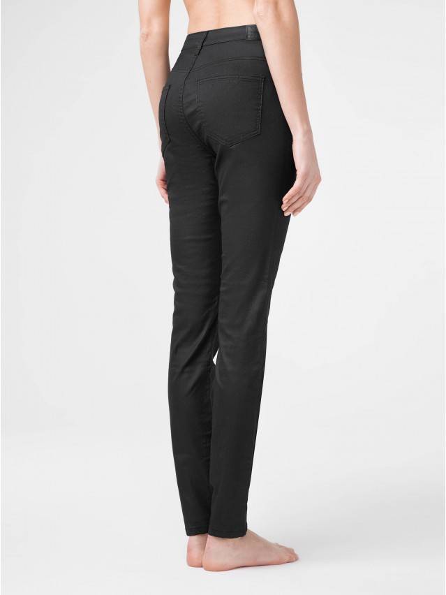 Джинсы skinny высокой посадкой CON-172B, р.170-102, deep black - 2