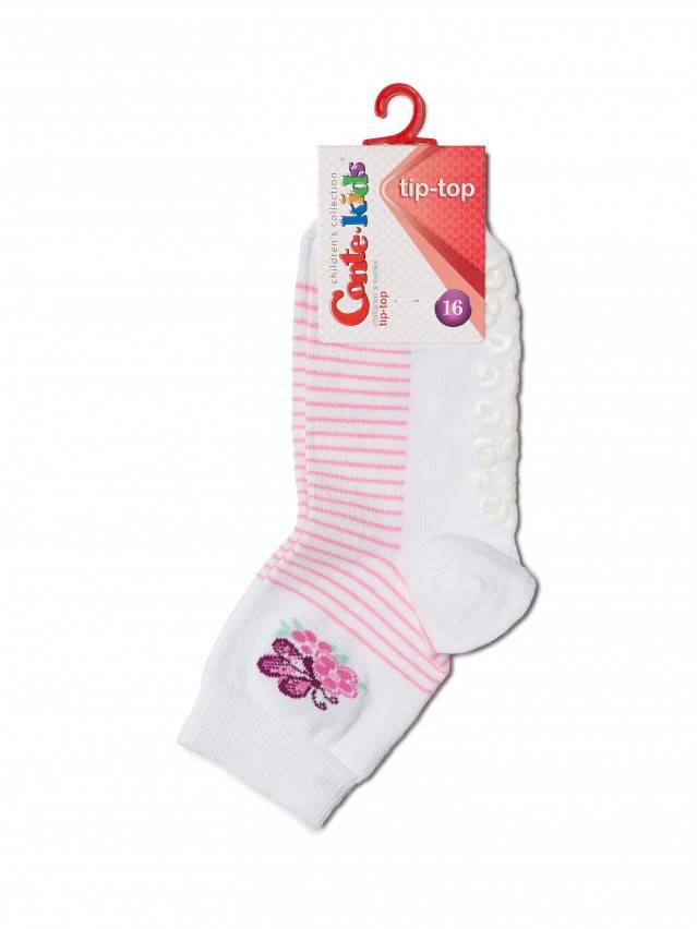 Носки хлопковые детские TIP-TOP (антискользящие) 7С-54СП, p. 16, белый, рис. 160 - 2