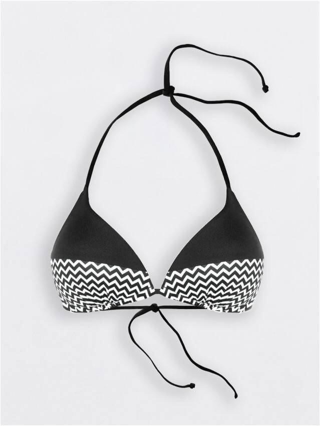 Бюстгальтер купальный женский AGNES, р.70(B),черно-белый - 1