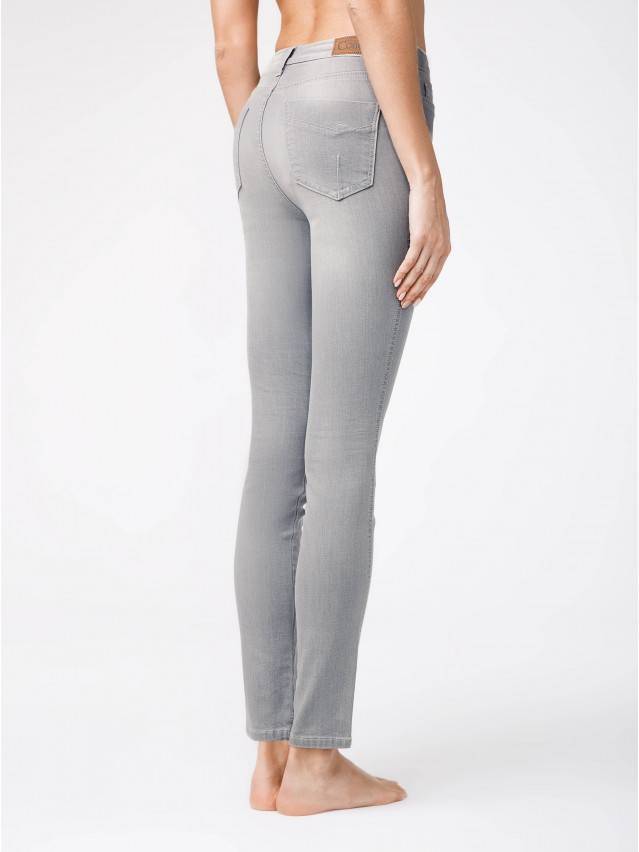 Джинсы Skinny с высокой посадкой CON-117, р.170-90, light grey - 2