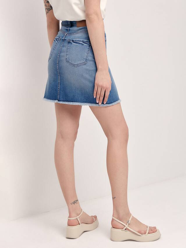 Юбка джинсовая женская CE CON-426, р.170-90, washed blue - 4
