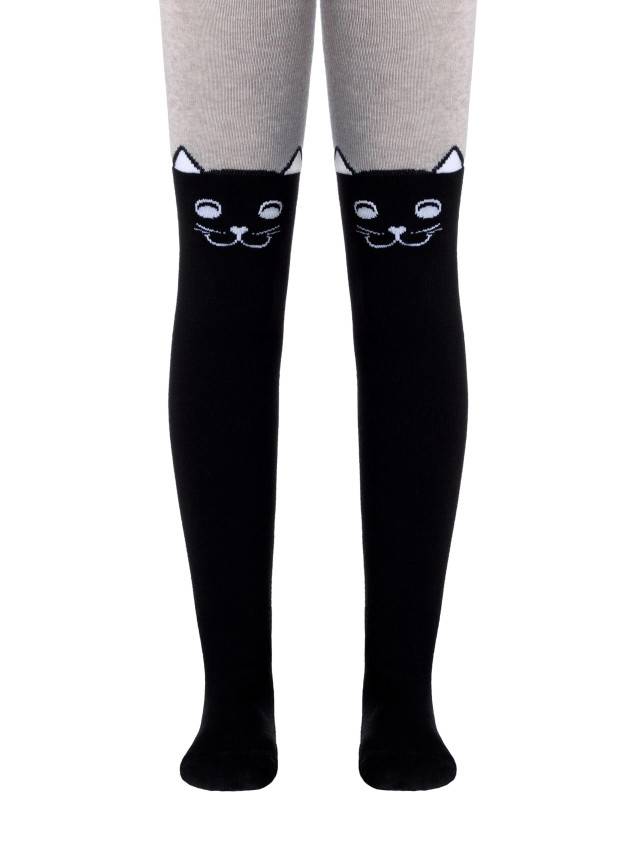 Колготки детские TIP-TOP, р.104-110 (16),466 черный-серый - 2