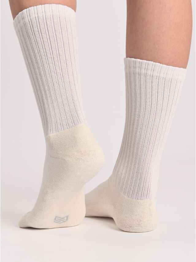 Носки жен. MS M0115S (высокие, махр. стопа) р.36-38, 00 экрю - 1