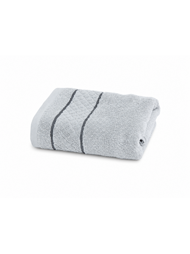 Полотенце махровое TWL Soft 450 г/м2, 30*50 см, св.серый - 1