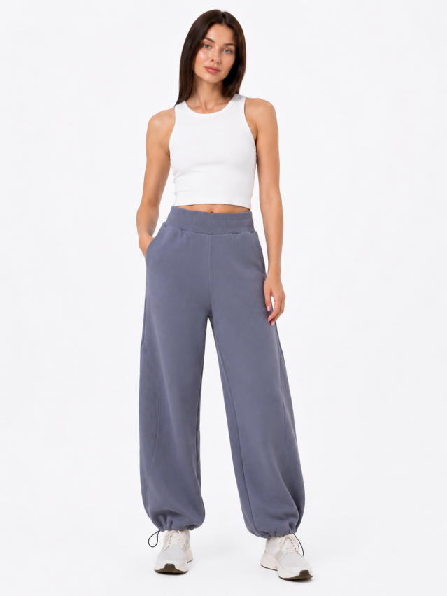 Брюки женские EL 3227, р.XL, lavender grey - 1
