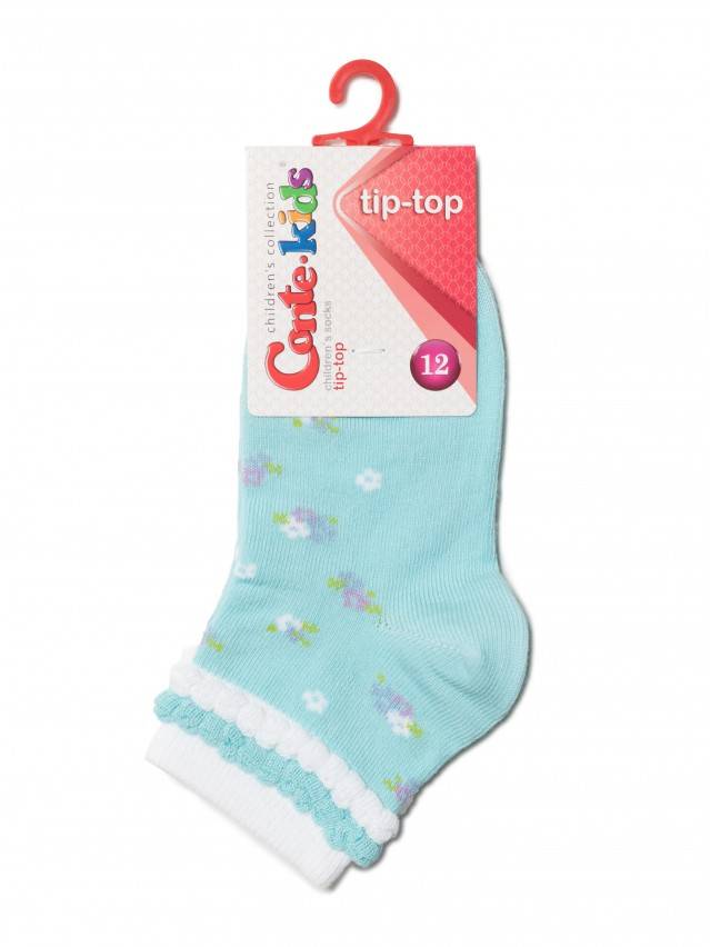 Носки хлопковые детские TIP-TOP (пикот) 13С-44СП, p. 12, светло-бирюзовый, рис. 189 - 2