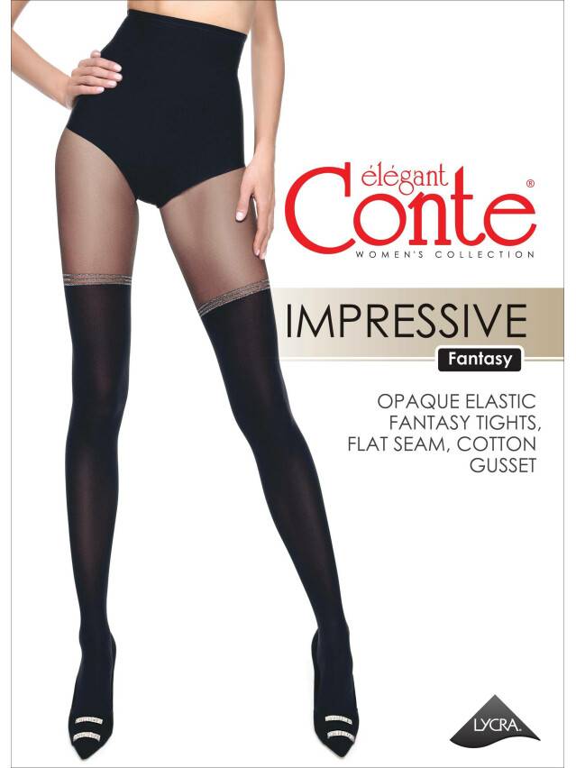 Колготки женские CE FANTASY IMPRESSIVE, р.2, nero - 6