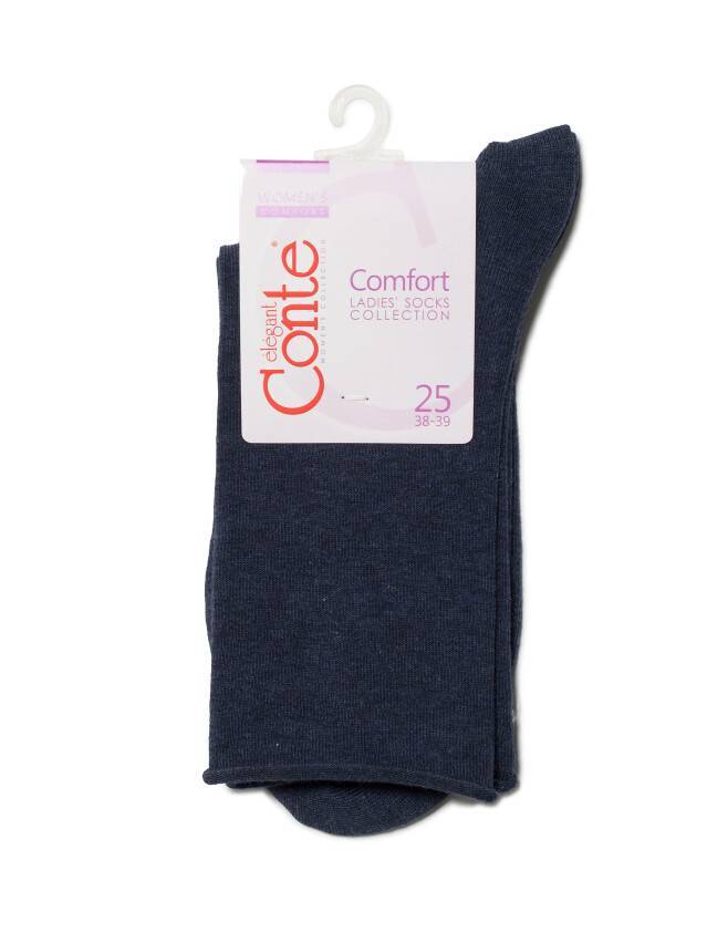 Носки женские хлопковые COMFORT (без резинки) 19С-101СП, р. 36-37, 000 темно-синий - 3