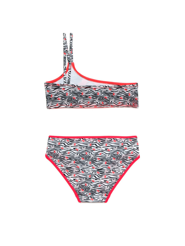 Костюм купальный для девочек ESLI ZEBRA, р.122,128-60, красный - 2