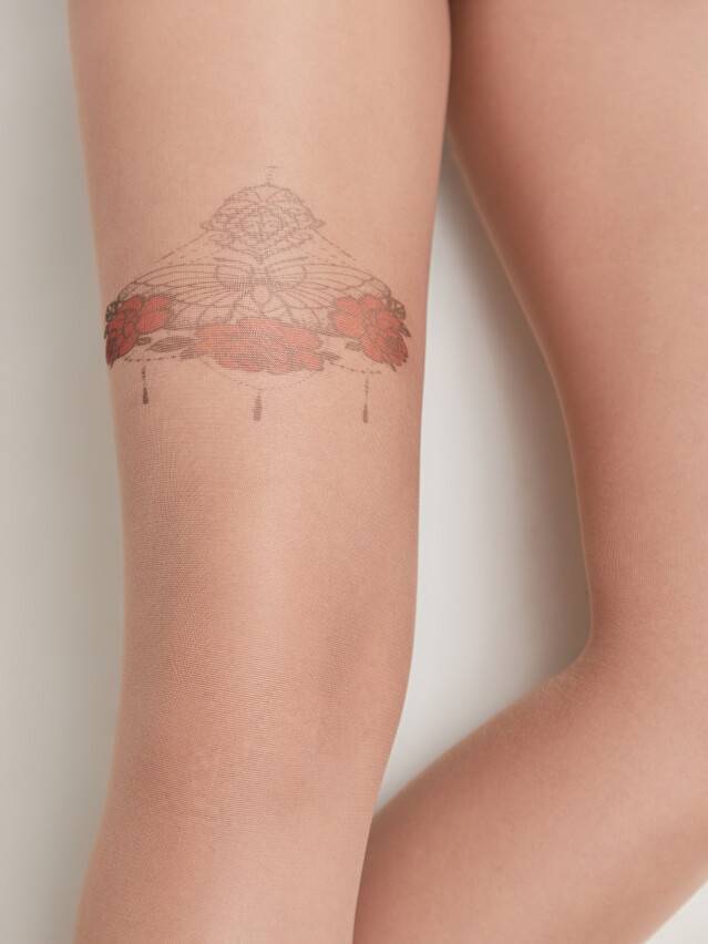 Колготки женские CE FANTASY TATTOO 20С-17СП, р.2, 001 natural - 1