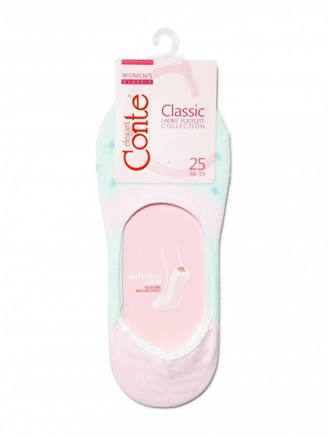 Подследники женские хлопковые CLASSIC 16С-12СП, р.36-37, 226 бледно-бирюзовый - 3