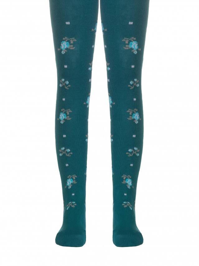 Колготки хлопковые детские TIP-TOP (люрекс) 7С-78СП, p. 80-86, темно-бирюзовый, рис. 258 - 1