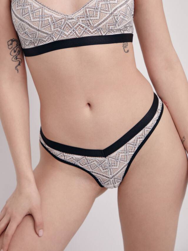 Трусы женские CE FAIRYTALE LBR 1555, р.90, ecru - 1