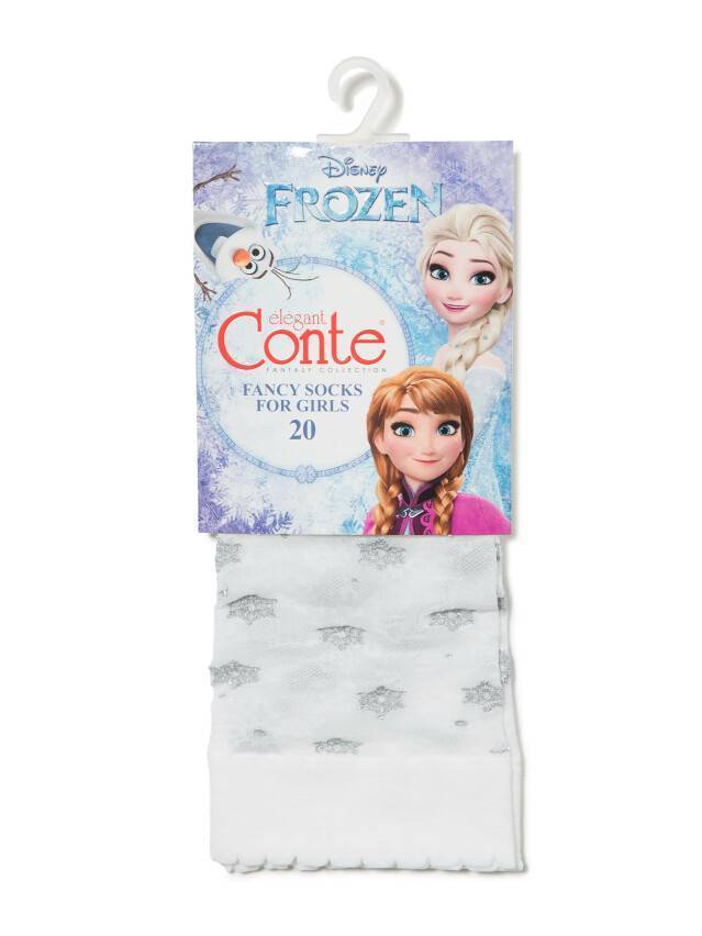 Носки для девочек нарядные ©Disney 18С-162СПМ, р.18, bianco - 3