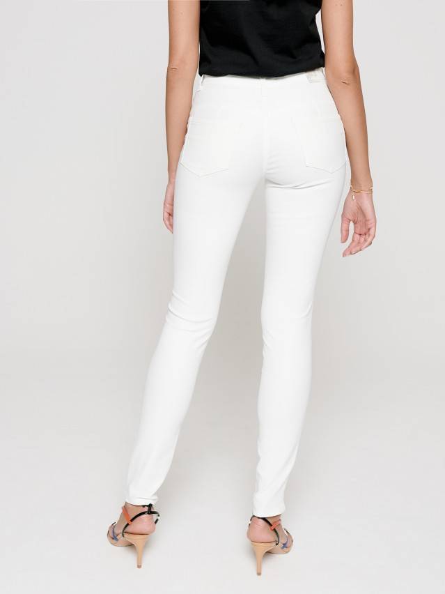 Джинсы skinny push up со средней посадкой CON-228, р.170-90, white - 3