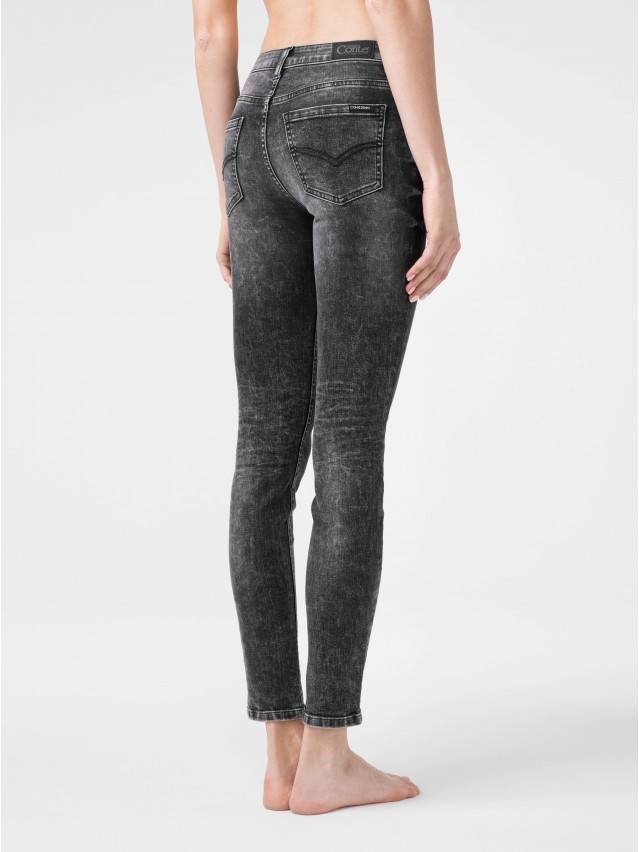 Джинсы skinny со средней посадкой CON-173, р.170-94, washed black - 3