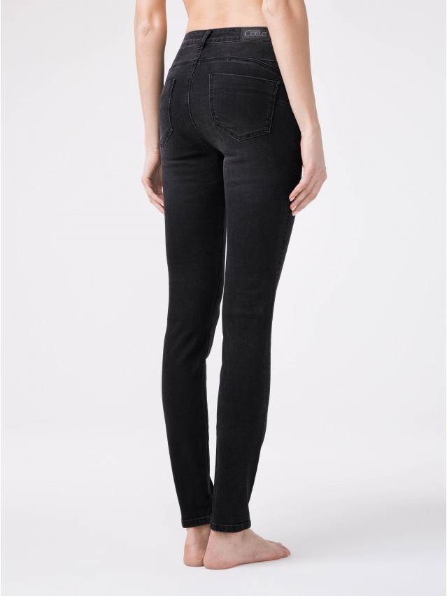 Джинсы skinny с высокой посадкой CON-148, р.170-90, washed black - 2