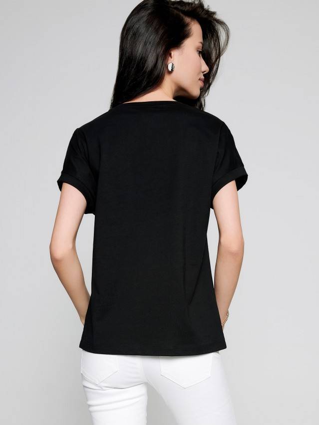 Футболка LD 1118, р.170-92, black - 2