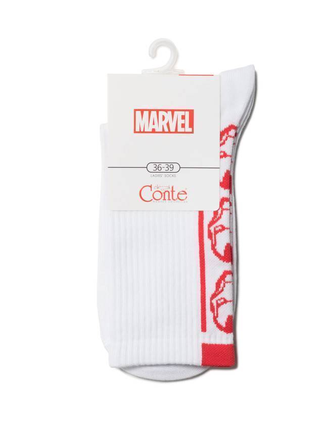 Носки женские хлопковые ©MARVEL 19С-116СПМ, р. 36-39, 175 белый - 4