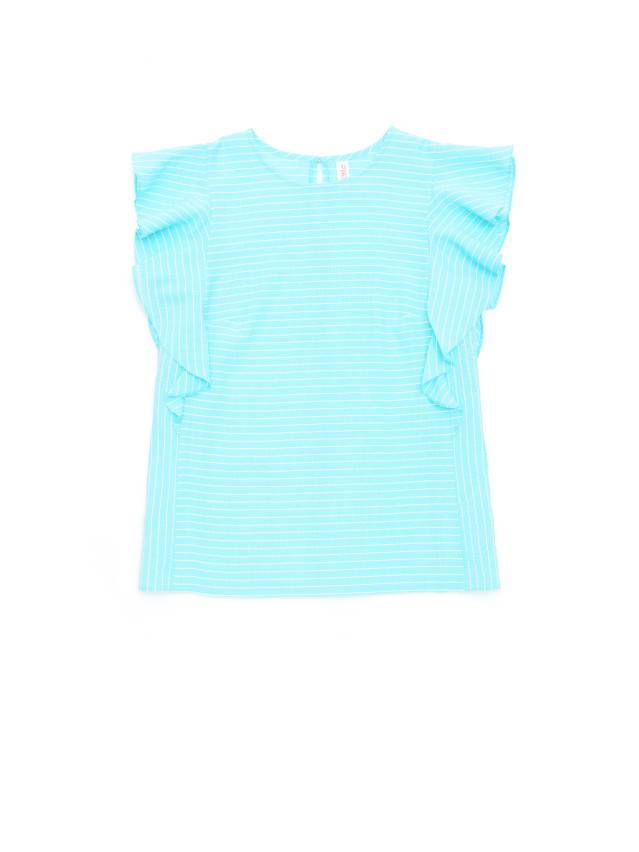 Блузка LBL 1093, р.170-84-90, aqua blue-white - 4