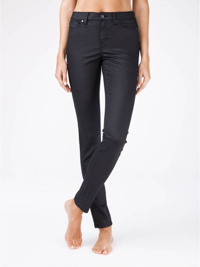 Джинсы Skinny с высокой посадкой CON-104, р.170-90, черный - 1