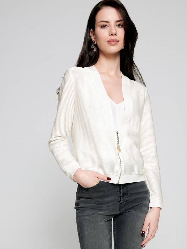 Бомбер LJ 1132, р.170-96-102, off-white - 1