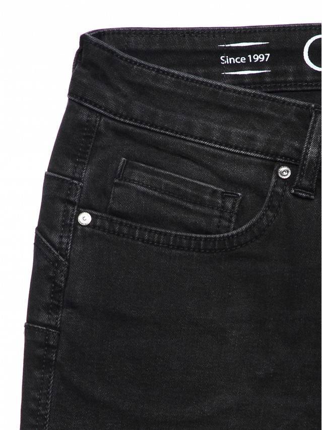 Джинсы skinny с высокой посадкой CON-148, р.170-90, washed black - 3