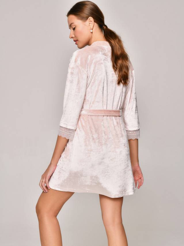 Халат женский CE VELVET LOUNGEWEAR LHW 1006, р.170-96-102, light pink - 2