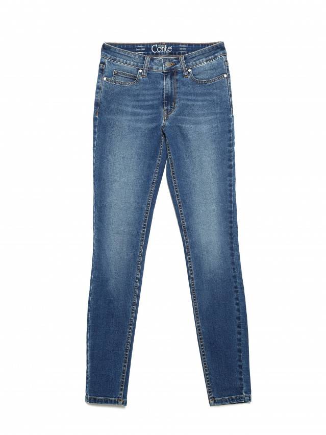Джинсы skinny со средней посадкой CON-182, р.170-90, authentic blue - 5