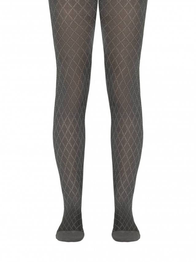 Колготки хлопковые детские BRAVO (жаккардовые) 14С-123СП, p. 140-146, темно-серый, рис. 377 - 1