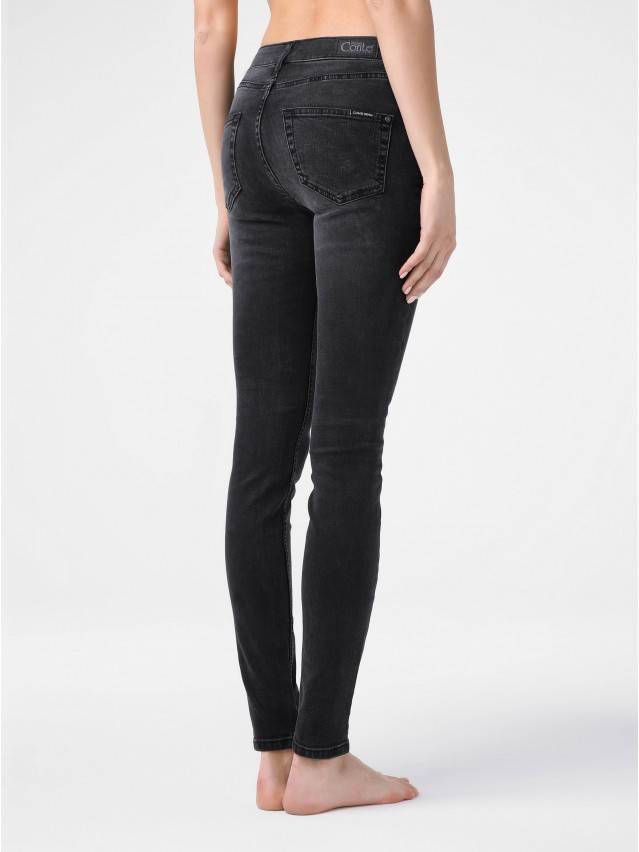 Джинсы skinny со средней посадкой CON-150, р.164-90, washed black - 2