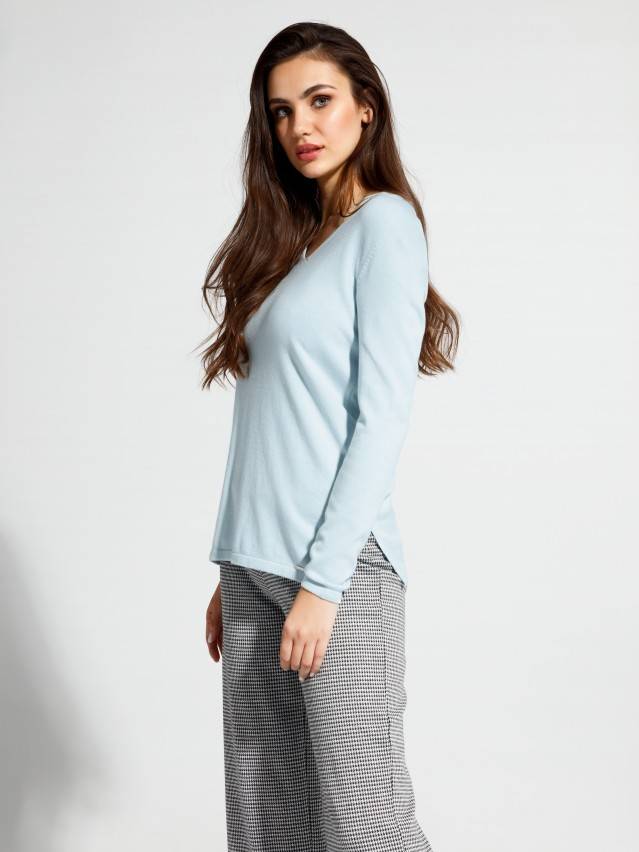 Пуловер LDK 056 , р.170-84, pastel blue - 1
