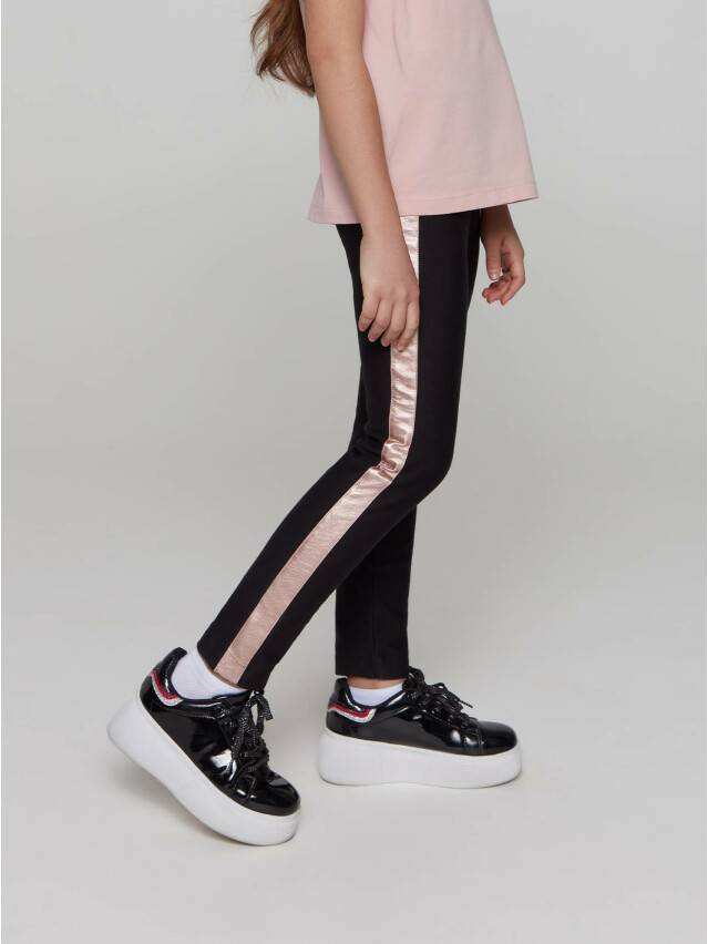Леггинсы MINI URBAN NEW, р.134,140-72, nero-dusty rose - 1