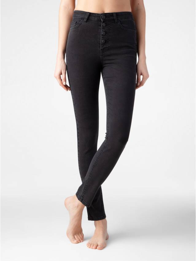 Брюки джинсовые женские CE CON-286, р.170-98, washed black - 1
