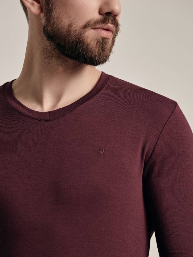 Джемпер мужской MD 696, р.170,176-100, dark bordo - 1