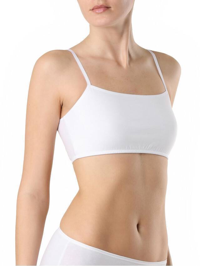 Бюстье женское хлопковое LBE 2017, размер 84 / XS, белый - 4