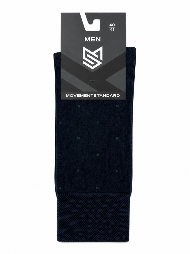 Носки мужские MS M0201S, р.40-41, 12 т. синий из зел. кап. - 2