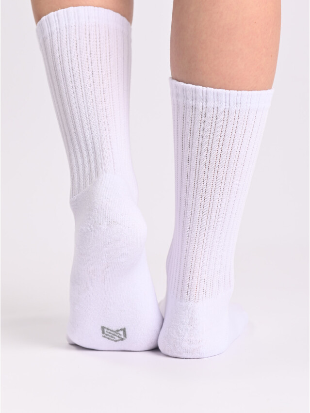 Носки жен. MS M0115S (высокие, махр. стопа) р.36-38, 00 белый - 1