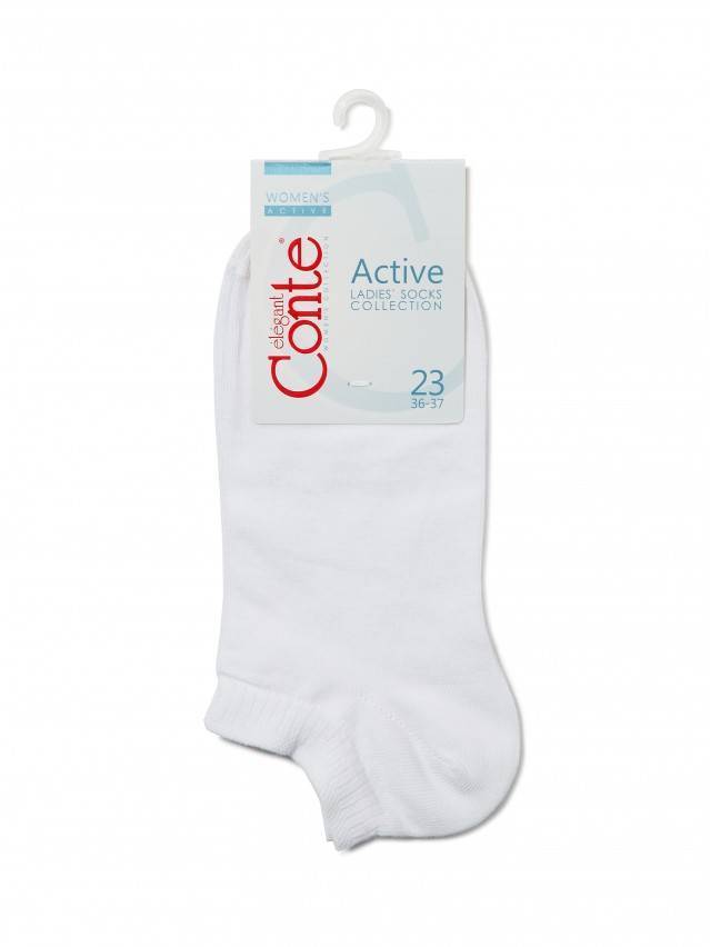 Носки хлопковые женские ACTIVE (ультракороткие) 15С-46СП, р. 36-37, белый, рис. 000 - 3