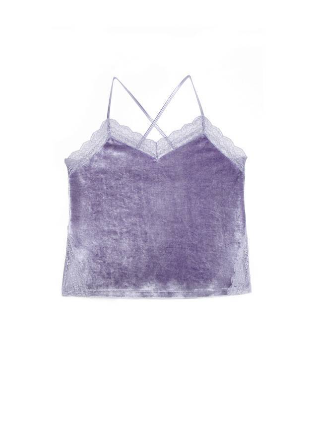 Velour top for home VELVET LOUNGEWEAR LHW 1008, s.170-96, grey-lilac - 3