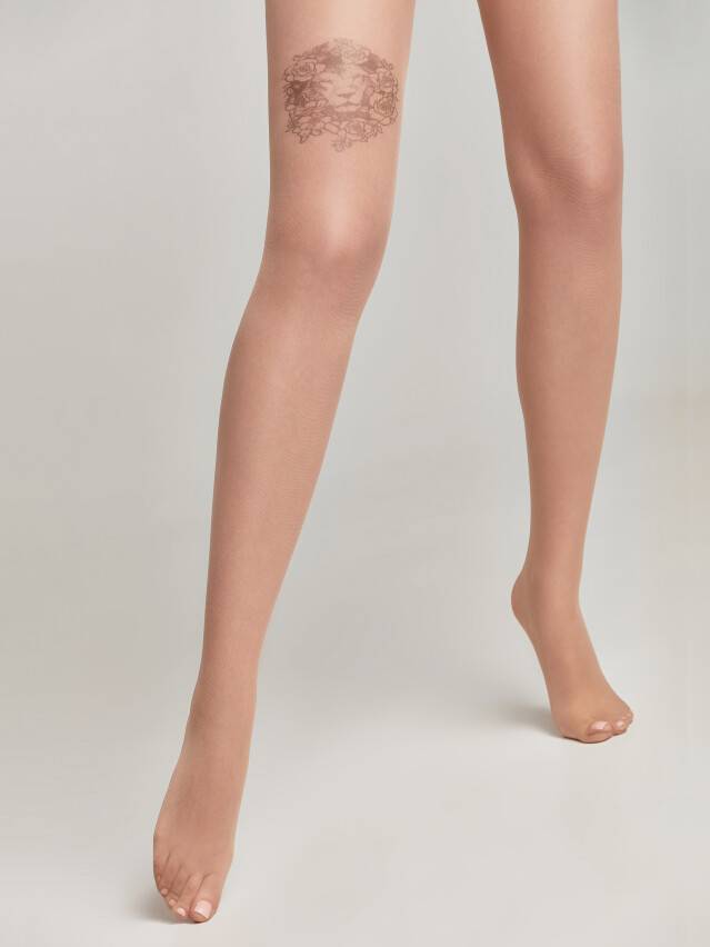Колготки женские CE FANTASY TATTOO 20С-17СП, р.2, 002 natural - 1