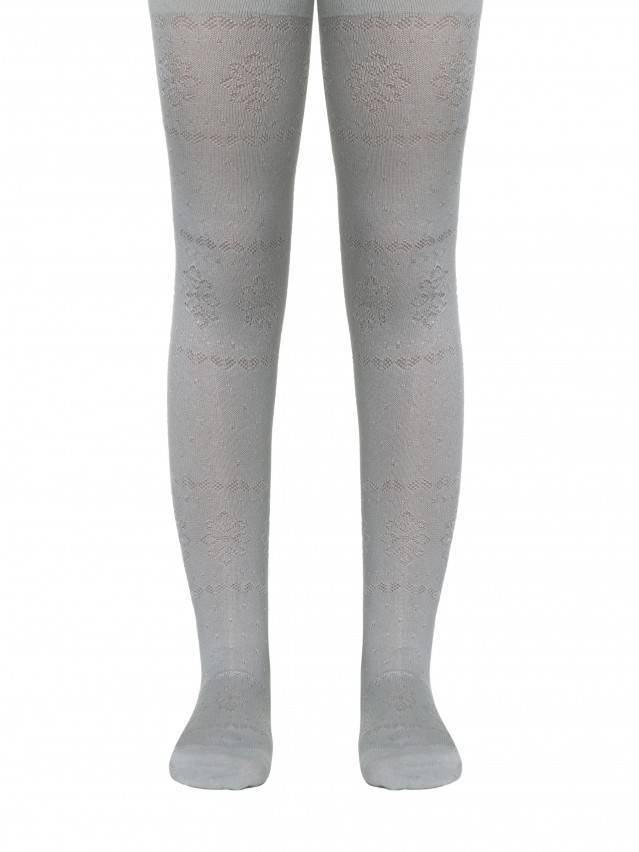 Колготки хлопковые детские BRAVO (жаккардовые) 14С-123СП, p. 104-110, светло-серый, рис. 372 - 1