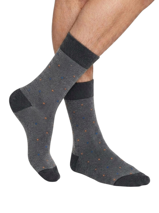 Носки муж. MS M0201S, р.40-41, 48 т.серый меланж - 1