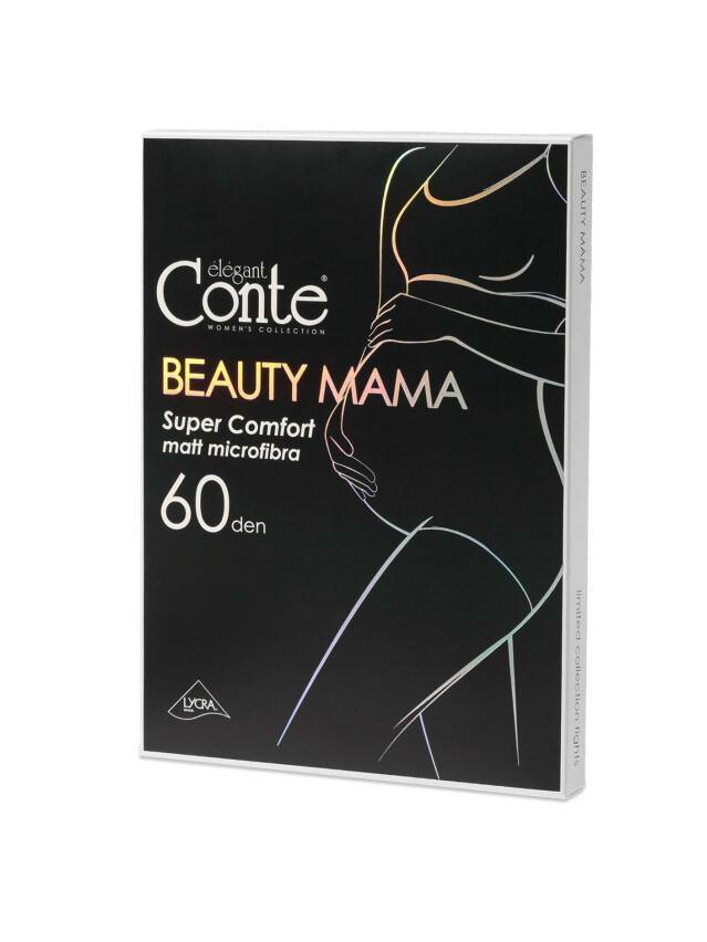 Колготки женские BEAUTY MAMA 60, р.2, nero - 2